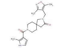 2-[(3,5-dimethylisoxazol-4-yl)methyl]-8-[(2-methyl-1H-pyrrol-3-yl)carbonyl]-2,8-diazaspiro[4.5]decan-3-one