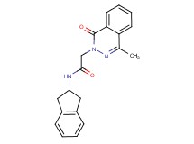 N-(2,3-dihydro-1H-inden-2-yl)-2-(4-methyl-1-oxo-2(1H)-phthalazinyl)acetamide