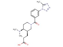 3-{(3R*,4S*)-4-(dimethylamino)-1-[3-(5-methyl-1H-tetrazol-1-yl)benzoyl]piperidin-3-yl}propanoic acid