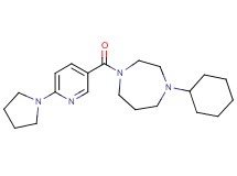 1-cyclohexyl-4-{[6-(1-pyrrolidinyl)-3-pyridinyl]carbonyl}-1,4-diazepane