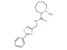 1-methyl-N-[(2-phenyl-1,3-thiazol-4-yl)methyl]-2-azepanecarboxamide