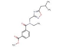 methyl 3-({ethyl[(5-isobutyl-1,2,4-oxadiazol-3-yl)methyl]amino}carbonyl)benzoate