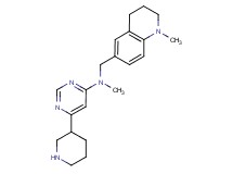 N-methyl-N-[(1-methyl-1,2,3,4-tetrahydroquinolin-6-yl)methyl]-6-piperidin-3-ylpyrimidin-4-amine