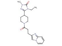 4-ethyl-5-[1-(3-imidazo[1,2-a]pyridin-2-ylpropanoyl)piperidin-4-yl]-2-methyl-2,4-dihydro-3H-1,2,4-triazol-3-one