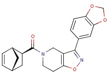 3-(1,3-benzodioxol-5-yl)-5-[(1R*,2S*,4R*)-bicyclo[2.2.1]hept-5-en-2-ylcarbonyl]-4,5,6,7-tetrahydroisoxazolo[4,5-c]pyridine