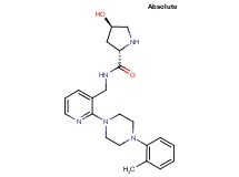 (4R)-4-hydroxy-N-({2-[4-(2-methylphenyl)piperazin-1-yl]pyridin-3-yl}methyl)-L-prolinamide