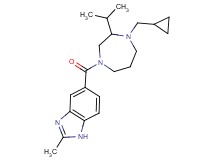 5-{[4-(cyclopropylmethyl)-3-isopropyl-1,4-diazepan-1-yl]carbonyl}-2-methyl-1H-benzimidazole