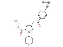 6-cyano-N-[(3S,5S)-5-[(ethylamino)carbonyl]-1-(tetrahydro-2H-pyran-4-yl)pyrrolidin-3-yl]nicotinamide