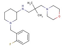 N-[2,2-dimethyl-3-(4-morpholinyl)propyl]-1-(2-fluorobenzyl)-3-piperidinamine