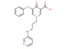 4-oxo-5-phenoxy-1-[3-(pyridin-3-ylamino)propyl]-1,4-dihydropyridine-3-carboxylic acid
