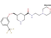 (3R,5S)-N-[2-(4-morpholinyl)ethyl]-5-{[3-(trifluoromethyl)phenoxy]methyl}-3-piperidinecarboxamide