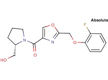 [(2S)-1-({2-[(2-fluorophenoxy)methyl]-1,3-oxazol-4-yl}carbonyl)-2-pyrrolidinyl]methanol