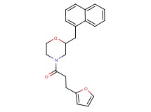 4-[3-(2-furyl)propanoyl]-2-(1-naphthylmethyl)morpholine