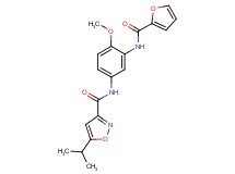 N-[3-(2-furoylamino)-4-methoxyphenyl]-5-isopropylisoxazole-3-carboxamide