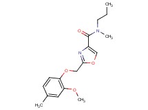 2-[(2-methoxy-4-methylphenoxy)methyl]-N-methyl-N-propyl-1,3-oxazole-4-carboxamide