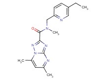 N-[(5-ethylpyridin-2-yl)methyl]-N,5,7-trimethyl[1,2,4]triazolo[1,5-a]pyrimidine-2-carboxamide