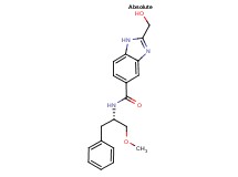 N-[(1S)-1-benzyl-2-methoxyethyl]-2-(hydroxymethyl)-1H-benzimidazole-5-carboxamide