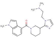 N,N-dimethyl-2-(2-{1-[(1-methyl-1H-indol-4-yl)carbonyl]-3-piperidinyl}-1H-imidazol-1-yl)ethanamine