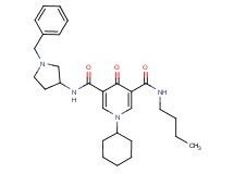 N-(1-benzyl-3-pyrrolidinyl)-N'-butyl-1-cyclohexyl-4-oxo-1,4-dihydro-3,5-pyridinedicarboxamide