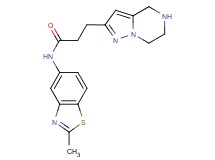 N-(2-methyl-1,3-benzothiazol-5-yl)-3-(4,5,6,7-tetrahydropyrazolo[1,5-a]pyrazin-2-yl)propanamide hydrochloride