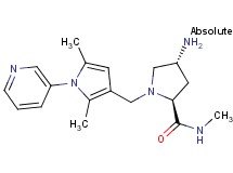 (2S,4R)-4-amino-1-[(2,5-dimethyl-1-pyridin-3-yl-1H-pyrrol-3-yl)methyl]-N-methylpyrrolidine-2-carboxamide