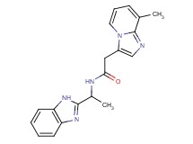 N-[1-(1H-benzimidazol-2-yl)ethyl]-2-(8-methylimidazo[1,2-a]pyridin-3-yl)acetamide