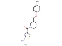 N-methyl-4-({3-[(4-methylphenoxy)methyl]-1-piperidinyl}carbonyl)-1,3-thiazol-2-amine