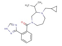 1-(cyclopropylmethyl)-2-isopropyl-4-[2-(1H-1,2,4-triazol-3-yl)benzoyl]-1,4-diazepane