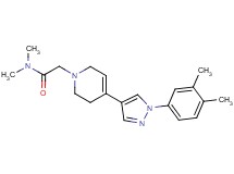 2-[4-[1-(3,4-dimethylphenyl)-1H-pyrazol-4-yl]-3,6-dihydropyridin-1(2H)-yl]-N,N-dimethylacetamide