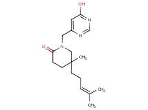 1-[(6-hydroxypyrimidin-4-yl)methyl]-5-methyl-5-(4-methylpent-3-en-1-yl)piperidin-2-one