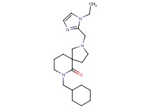7-(cyclohexylmethyl)-2-[(1-ethyl-1H-imidazol-2-yl)methyl]-2,7-diazaspiro[4.5]decan-6-one