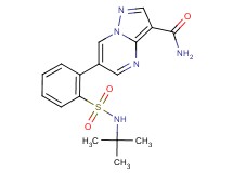 6-{2-[(tert-butylamino)sulfonyl]phenyl}pyrazolo[1,5-a]pyrimidine-3-carboxamide