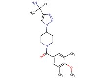 (1-{1-[1-(4-methoxy-3,5-dimethylbenzoyl)-4-piperidinyl]-1H-1,2,3-triazol-4-yl}-1-methylethyl)amine trifluoroacetate