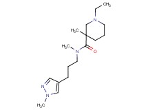 1-ethyl-N,3-dimethyl-N-[3-(1-methyl-1H-pyrazol-4-yl)propyl]-3-piperidinecarboxamide