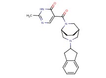 5-{[(1S*,5R*)-3-(2,3-dihydro-1H-inden-2-yl)-3,6-diazabicyclo[3.2.2]non-6-yl]carbonyl}-2-methylpyrimidin-4(3H)-one