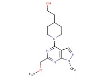 2-{1-[6-(methoxymethyl)-1-methyl-1H-pyrazolo[3,4-d]pyrimidin-4-yl]-4-piperidinyl}ethanol