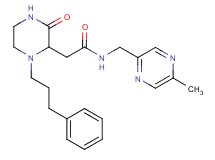 N-[(5-methyl-2-pyrazinyl)methyl]-2-[3-oxo-1-(3-phenylpropyl)-2-piperazinyl]acetamide