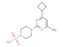 4-(4-cyclobutyl-6-methylpyrimidin-2-yl)piperazine-1-sulfonamide