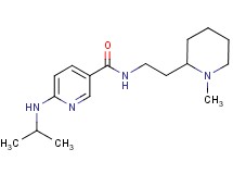 6-(isopropylamino)-N-[2-(1-methyl-2-piperidinyl)ethyl]nicotinamide