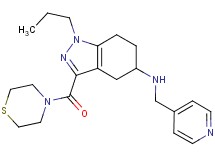 1-propyl-N-(4-pyridinylmethyl)-3-(4-thiomorpholinylcarbonyl)-4,5,6,7-tetrahydro-1H-indazol-5-amine