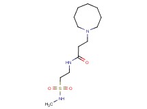 3-azocan-1-yl-N-{2-[(methylamino)sulfonyl]ethyl}propanamide