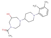 1-acetyl-4-[1-(2,3-dimethylphenyl)-4-piperidinyl]-1,4-diazepan-6-ol