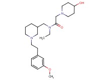 N-ethyl-2-(4-hydroxy-1-piperidinyl)-N-({1-[2-(3-methoxyphenyl)ethyl]-3-piperidinyl}methyl)acetamide