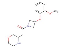 3-{2-[3-(2-methoxyphenoxy)-1-azetidinyl]-2-oxoethyl}morpholine hydrochloride