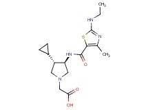 [rel-(3S,4R)-3-cyclopropyl-4-({[2-(ethylamino)-4-methyl-1,3-thiazol-5-yl]carbonyl}amino)-1-pyrrolidinyl]acetic acid dihydrochloride