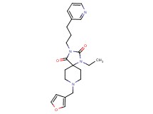 1-ethyl-8-(3-furylmethyl)-3-[3-(3-pyridinyl)propyl]-1,3,8-triazaspiro[4.5]decane-2,4-dione