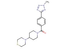 4-{1-[4-(2-methyl-2H-tetrazol-5-yl)benzoyl]piperidin-4-yl}thiomorpholine
