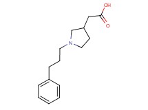 [1-(3-phenylpropyl)pyrrolidin-3-yl]acetic acid
