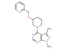 1,3-dimethyl-4-[3-(pyridin-2-ylmethoxy)piperidin-1-yl]-1H-pyrazolo[3,4-d]pyrimidine