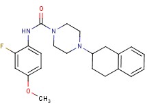 N-(2-fluoro-4-methoxyphenyl)-4-(1,2,3,4-tetrahydronaphthalen-2-yl)piperazine-1-carboxamide
